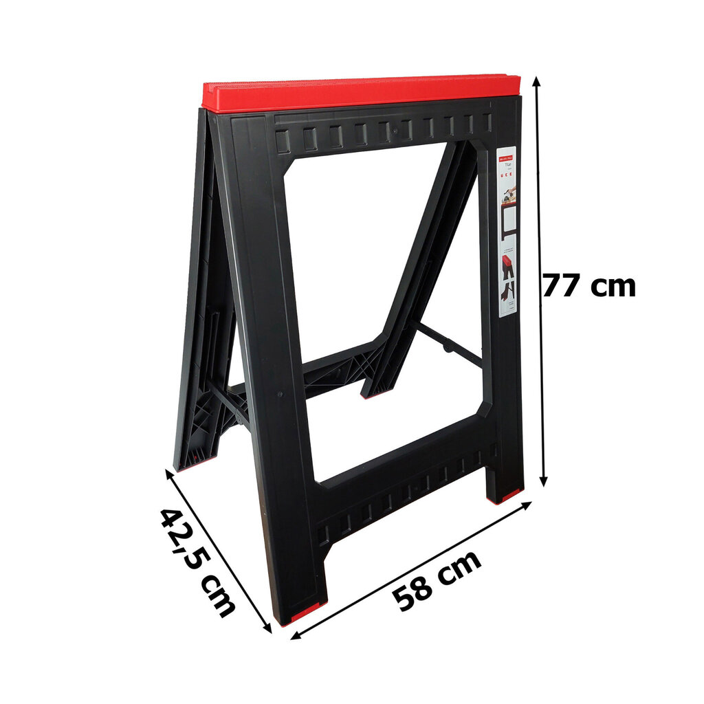 Kokkupandav universaalne ehitus- ja töökoja alus, 175 kg, 58 x 77 cm hind ja info | Käsitööriistad | kaup24.ee