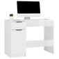 vidaXL kirjutuslaud, kõrgläikega valge, 100 x 50 x 75 cm, tehispuit hind ja info | Arvutilauad, kirjutuslauad | kaup24.ee