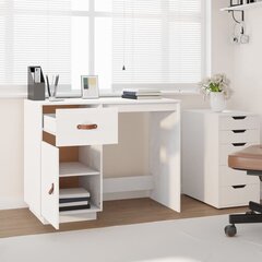vidaXL kirjutuslaud, valge, 95 x 50 x 75 cm, männipuit hind ja info | Arvutilauad, kirjutuslauad | kaup24.ee