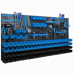 Hoiusüsteemi seinariiul 173x78cm, 101 tk. Laadimiskastid hind ja info | Tööriistakastid, tööriistahoidjad | kaup24.ee