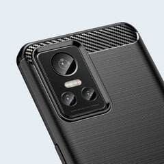 Carbon Case для Realme GT Neo 3, черный цена и информация | Чехлы для телефонов | kaup24.ee