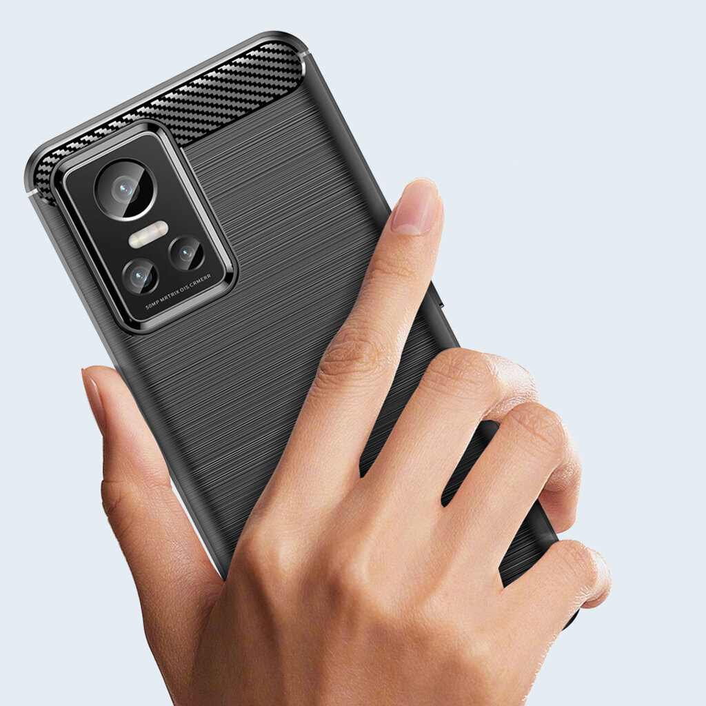 Carbon Case, Realme GT Neo 3, must hind ja info | Telefoni kaaned, ümbrised | kaup24.ee