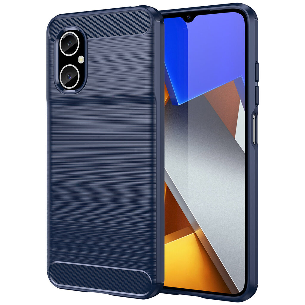 Carbon Case, Xiaomi Redmi Note 11E /Redmi 10 5G / Redmi 10 Prime+ 5G / Poco M4 5G, sinine hind ja info | Telefoni kaaned, ümbrised | kaup24.ee