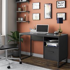 Письменный стол Candon, черный цена и информация | Компьютерные, письменные столы | kaup24.ee