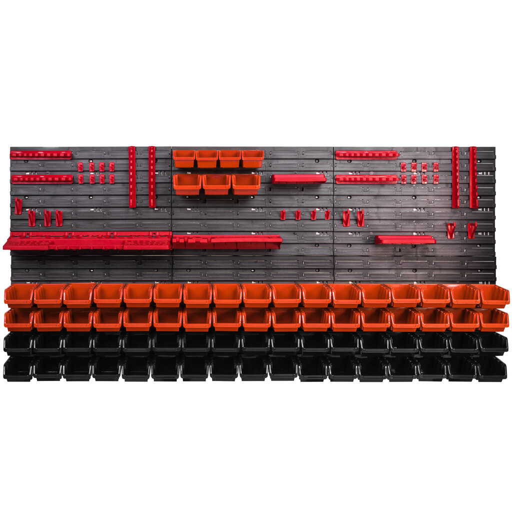172 x 78 cm süsteemid 75 kastid oranž hind ja info | Tööriistakastid, tööriistahoidjad | kaup24.ee
