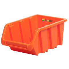 botle virnastatav plastikust hoiukarp 80x115x60 mm oranž hind ja info | Tööriistakastid, tööriistahoidjad | kaup24.ee