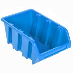Штабелируемый пластиковый ящик для хранения, 100x150x70 мм, синий цена и информация | Ящики для инструментов, держатели | kaup24.ee