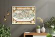 Reproduktsioon Vana Maailma kaart 1587, 100x70 cm, Wolf Kult hind ja info | Seinapildid | kaup24.ee