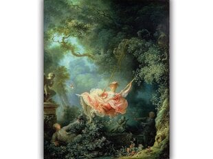 Reproduktsioon "Kiik" (Jean-Honoré Fragonard), 60x80 cm. hind ja info | Seinapildid | kaup24.ee