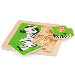 Lihtne pusle puidust Viga Zebra (2676) 3177 цена и информация | Игрушки для малышей | kaup24.ee