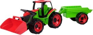 Lena® Giga Trucks traktor frontaallaaduri ja haagisega, 02136 hind ja info | Poiste mänguasjad | kaup24.ee