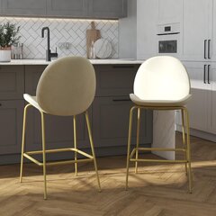 Барный стул CosmoLiving by Cosmopolitan Astor, белый цвет цена и информация | Стулья для кухни и столовой | kaup24.ee