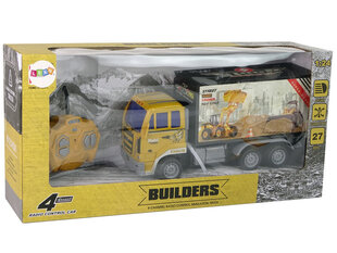 Lean toys Строительный грузовик RC 1:24 Желтый цена и информация | Игрушки для мальчиков | kaup24.ee