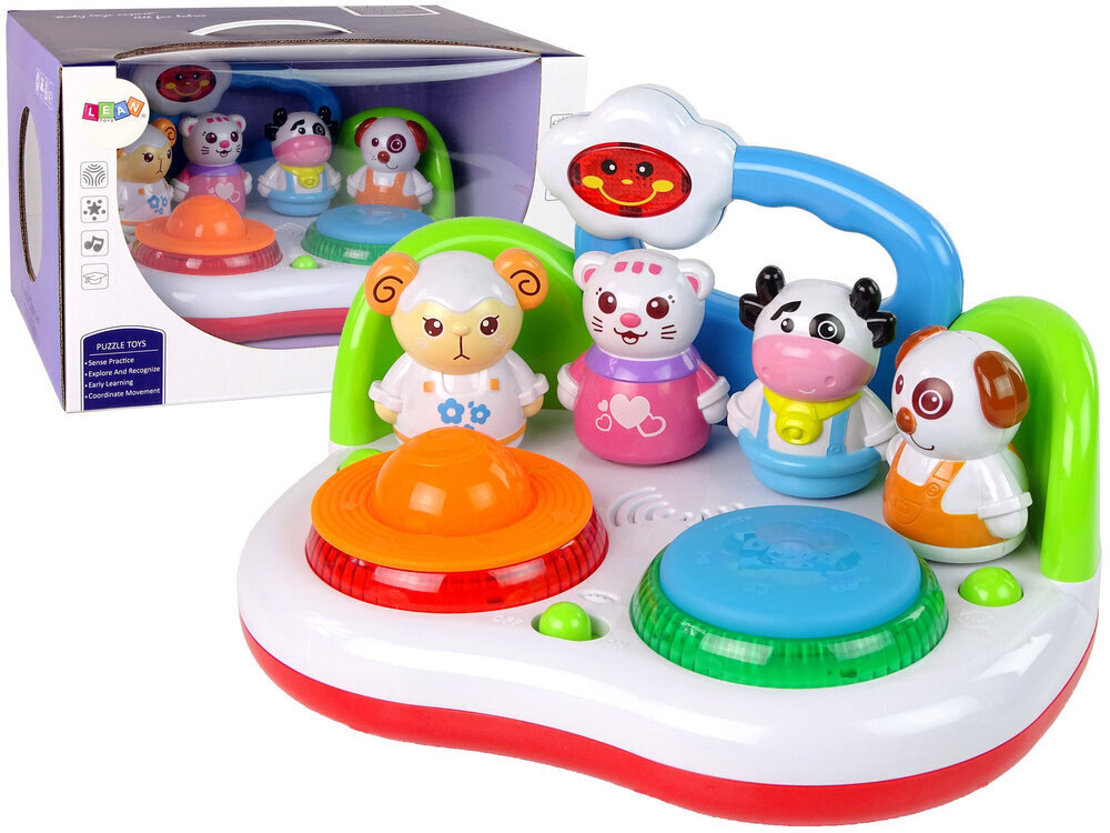 Lean toys Muusikaline DJ-mäng loomade, valguse ja helidega hind ja info | Imikute mänguasjad | kaup24.ee