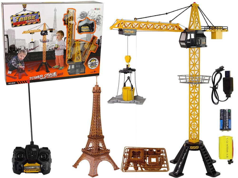 Kraana puldiga R/C, Eiffeli torn, 90 cm цена и информация | Poiste mänguasjad | kaup24.ee