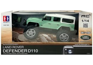 RC автомобиль Land Rover Defender D110 R/C Green 7,5 км/ч 1:14 2,4G цена и информация | Развивающий мелкую моторику - кинетический песок KeyCraft NV215 (80 г) детям от 3+ лет, бежевый | kaup24.ee