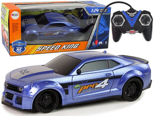 Lean toys sportauto R/C Sinine 1:24 Speed​​​King hind ja info | Poiste mänguasjad | kaup24.ee