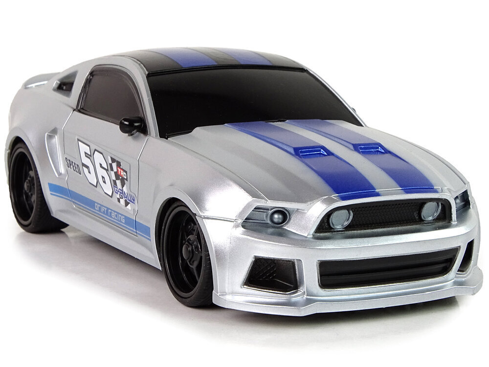 Lean toys sportauto R/C Hõbedane 1:24 hind ja info | Poiste mänguasjad | kaup24.ee