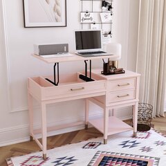 Стол CosmoLiving by Cosmopolitan Westerleigh, розовый цена и информация | Компьютерные, письменные столы | kaup24.ee