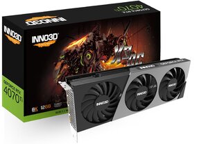 Inno3D GeForce RTX 4070 Ti X3 OC (N407T3-126XX-186148N) цена и информация | Видеокарты | kaup24.ee