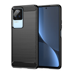 Carbon Case, Xiaomi Poco F4 5G, must цена и информация | Чехлы для телефонов | kaup24.ee