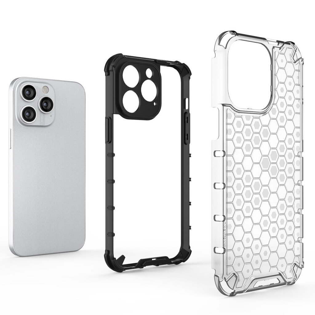 Hurtel Honeycomb, iPhone 14 Pro Max, must hind ja info | Telefoni kaaned, ümbrised | kaup24.ee