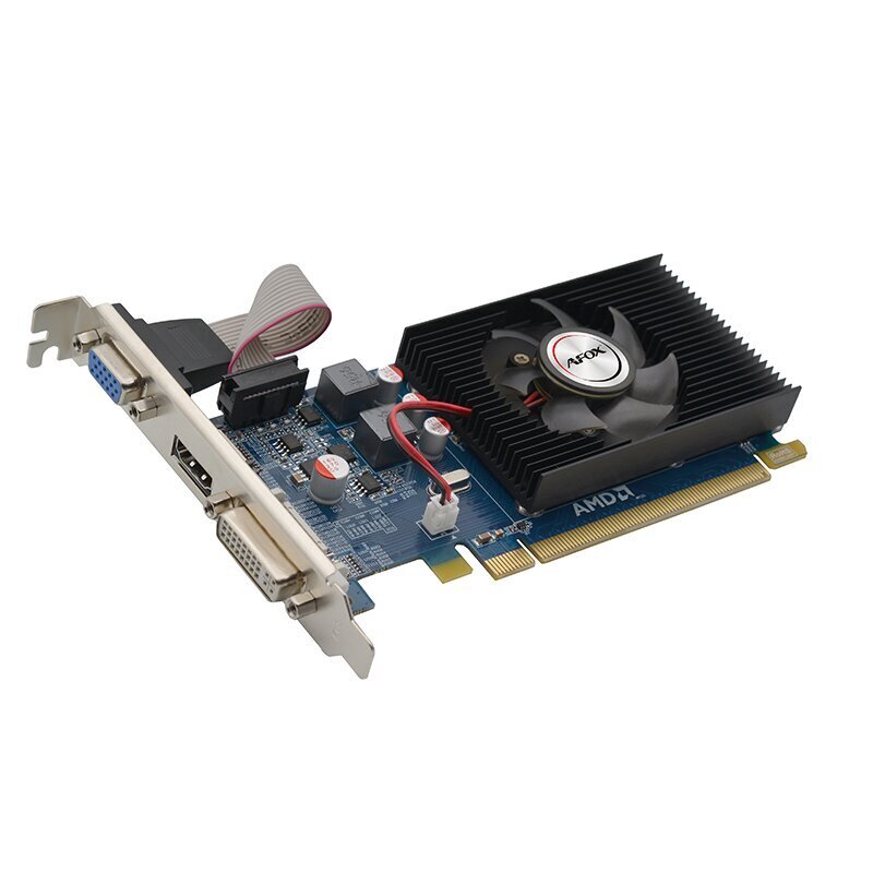 AFOX Radeon HD 6450 1GB DDR3 64Bit DVI HDMI VGA LP (AF6450-1024D3L9) цена и информация | Videokaardid (GPU) | kaup24.ee