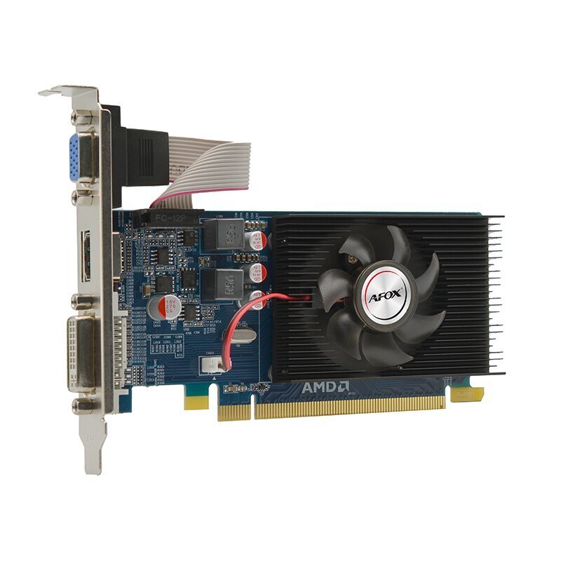 AFOX Radeon HD 6450 1GB DDR3 64Bit DVI HDMI VGA LP (AF6450-1024D3L9) цена и информация | Videokaardid (GPU) | kaup24.ee