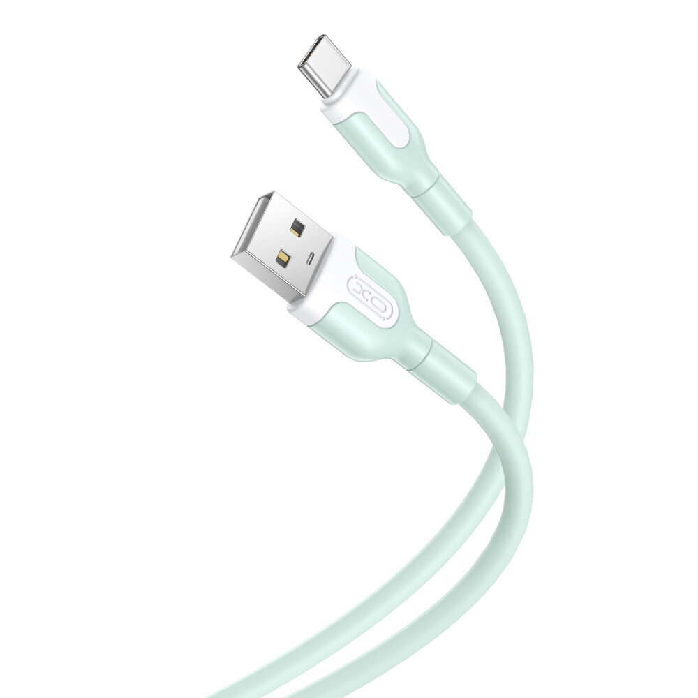 XO cable NB212 USB - USB-C 1,0 m 2,1A green hind ja info | Kaablid ja juhtmed | kaup24.ee