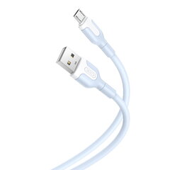 XO cable NB212 USB - microUSB 1,0 m 2,1A blue цена и информация | Кабели и провода | kaup24.ee