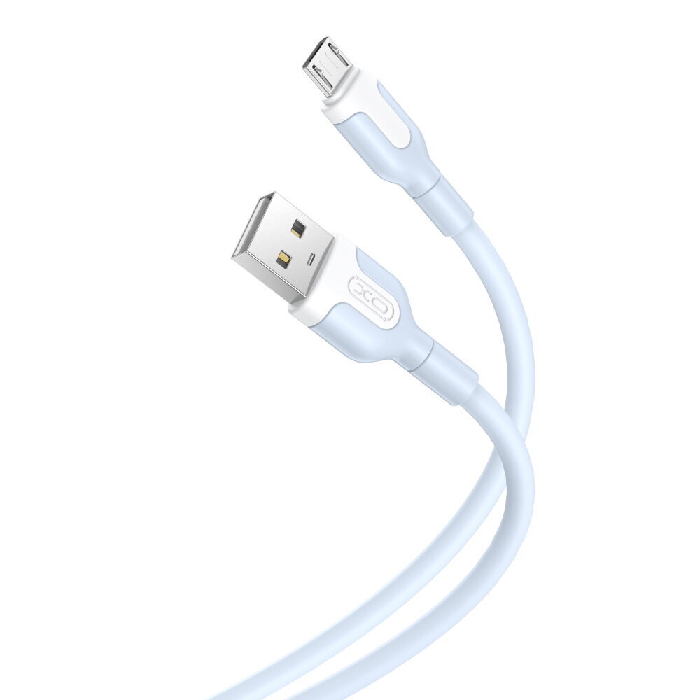 XO cable NB212 USB - microUSB 1,0 m 2,1A blue цена и информация | Kaablid ja juhtmed | kaup24.ee
