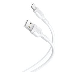 XO cable NB212 USB - USB-C 1,0 m 2,1A white hind ja info | Kaablid ja juhtmed | kaup24.ee