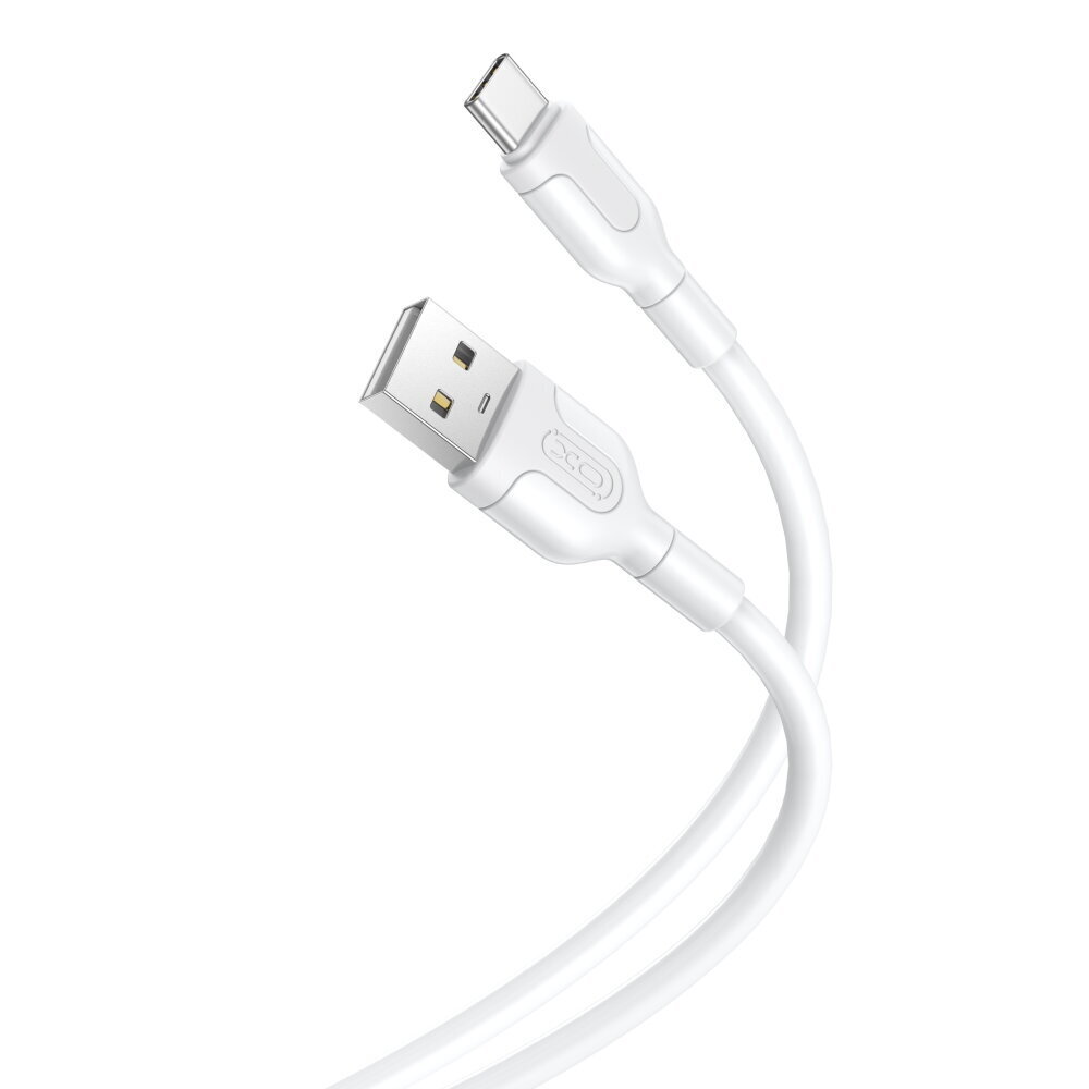 XO cable NB212 USB - USB-C 1,0 m 2,1A white цена и информация | Kaablid ja juhtmed | kaup24.ee