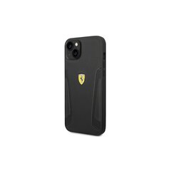 Ferrari FEHCP14SRBUK iPhone 14 6,1" czarny|black hardcase Leather Stamp Sides цена и информация | Чехлы для телефонов | kaup24.ee