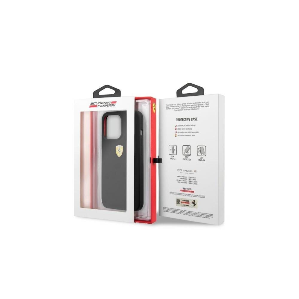 Ferrari case for iPhone 13 Pro Max 6,7&quot; FESSIHMP13XBK black hardcase Silicone MagSafe hind ja info | Telefoni kaaned, ümbrised | kaup24.ee