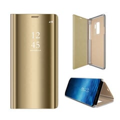 Smart Clear View case for Samsung Galaxy S22 Ultra gold hind ja info | Telefoni kaaned, ümbrised | kaup24.ee