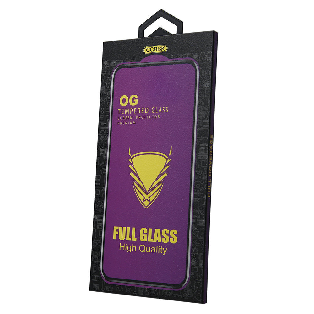 Tempered Glass OG Premium for iPhone 13 / 13 Pro / 14 6,1&quot; black frame hind ja info | Ekraani kaitsekiled | kaup24.ee