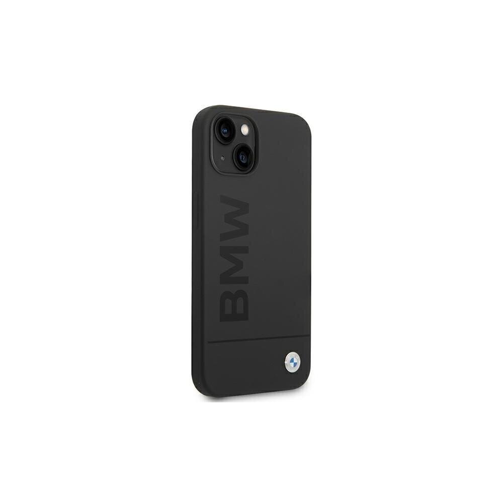 BMW etui for iPhone 14 Plus 6,7&quot; BMHMP14MSLBLBK czarne hardcase Silicone Signature Logo Magsafe hind ja info | Telefoni kaaned, ümbrised | kaup24.ee