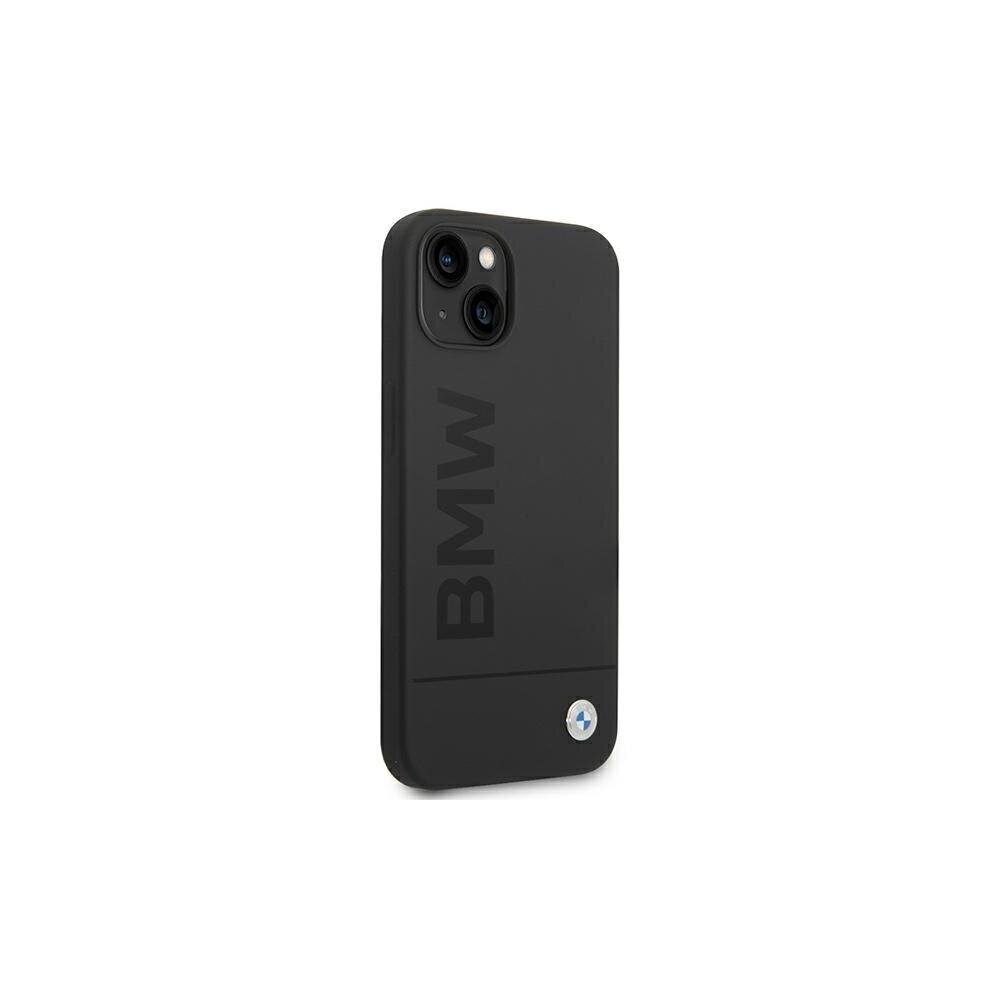 BMW etui for iPhone 14 Plus 6,7&quot; BMHMP14MSLBLBK czarne hardcase Silicone Signature Logo Magsafe цена и информация | Telefoni kaaned, ümbrised | kaup24.ee