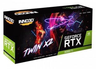 Inno3D GeForce RTX 3060 Ti Twin X2 LHR (N306T2-08D6-119032DH) цена и информация | Видеокарты | kaup24.ee