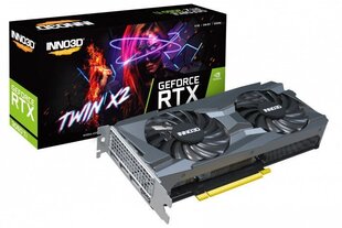 Inno3D GeForce RTX 3060 Ti Twin X2 LHR (N306T2-08D6-119032DH) hind ja info | Videokaardid (GPU) | kaup24.ee
