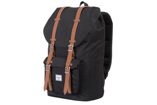 Seljakott Herschel Little America 10014-00001, must hind ja info | Spordikotid, seljakotid | kaup24.ee