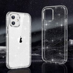 Чехол Crystal Glitter для Samsung Galaxy S21 FE, серебристый цена и информация | Чехлы для телефонов | kaup24.ee