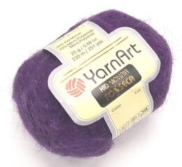 Kudumislõng YarnArt Kid Mohair Fonseca 25g, värvus lilla 1V3 цена и информация | Принадлежности для вязания | kaup24.ee