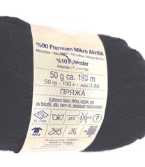 Kudumislõng YarnArt Cotton Soft 100 g, värvus hall 1P2 hind ja info | Kudumistarvikud | kaup24.ee