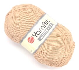 Пряжа для вязания YarnArt Cotton Soft 100 г, цвет светло-коричневый 1R23 цена и информация | Принадлежности для вязания | kaup24.ee