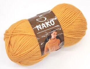 Пряжа для вязания Nako Superlambs Special 100 г, цвет желтый 1380 цена и информация | Принадлежности для вязания | kaup24.ee