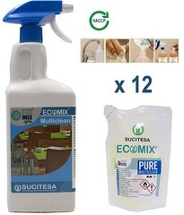 Универсальное чистящее средство Ecomix Multiclean, роза, 12 шт цена и информация | Очистители | kaup24.ee