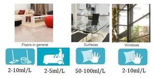 Средство для мытья полов Aquagen 2D RED Sense, 5 л цена и информация | Очистители | kaup24.ee