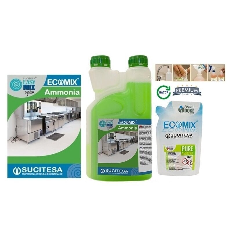 Ecomix Ammonia Dose puhastusvahend ammoniaagiga, 1L hind ja info | Puhastusvahendid | kaup24.ee